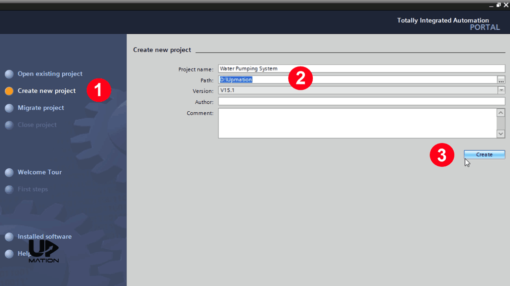 How to Create a Project in TIA Portal
